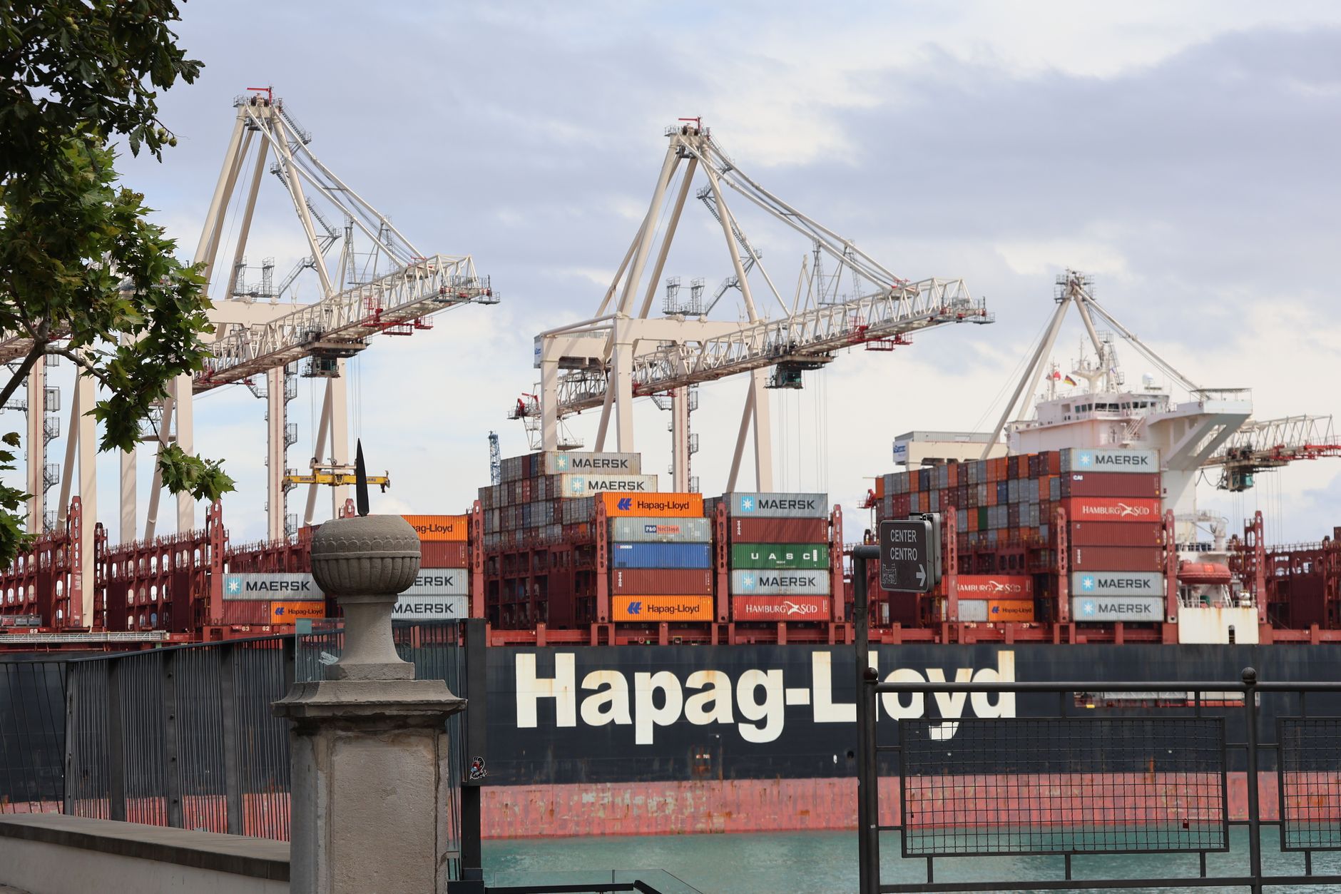 Container terminal at the Port of Manila in the Philippines